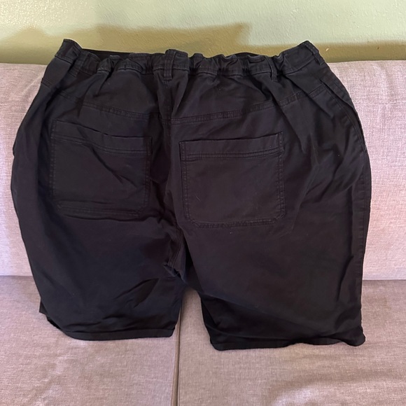 Lane Bryant Black Cotton Bermuda Shorts - Picture 2 of 4